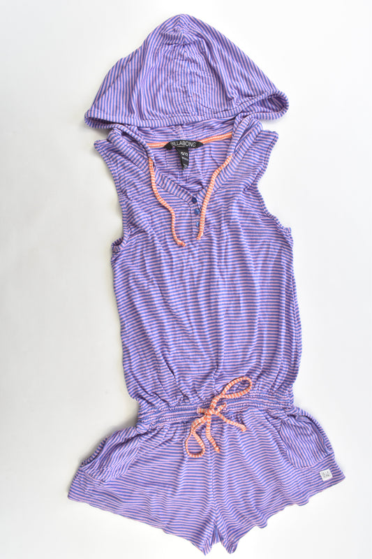 Billabong Size 12 Striped Viscose Playsuit