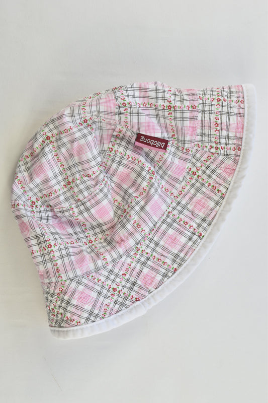 Billabong Size approx 2-4 years Reversible Floral/Terry Sun Hat