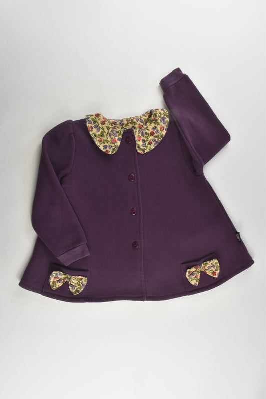 Bloom Size 2 Vintage Floral Collar Jumper