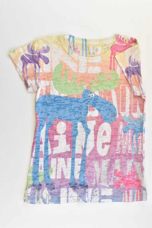 Blue 84 (US) Size 6-8 (Small) Moose T-shirt