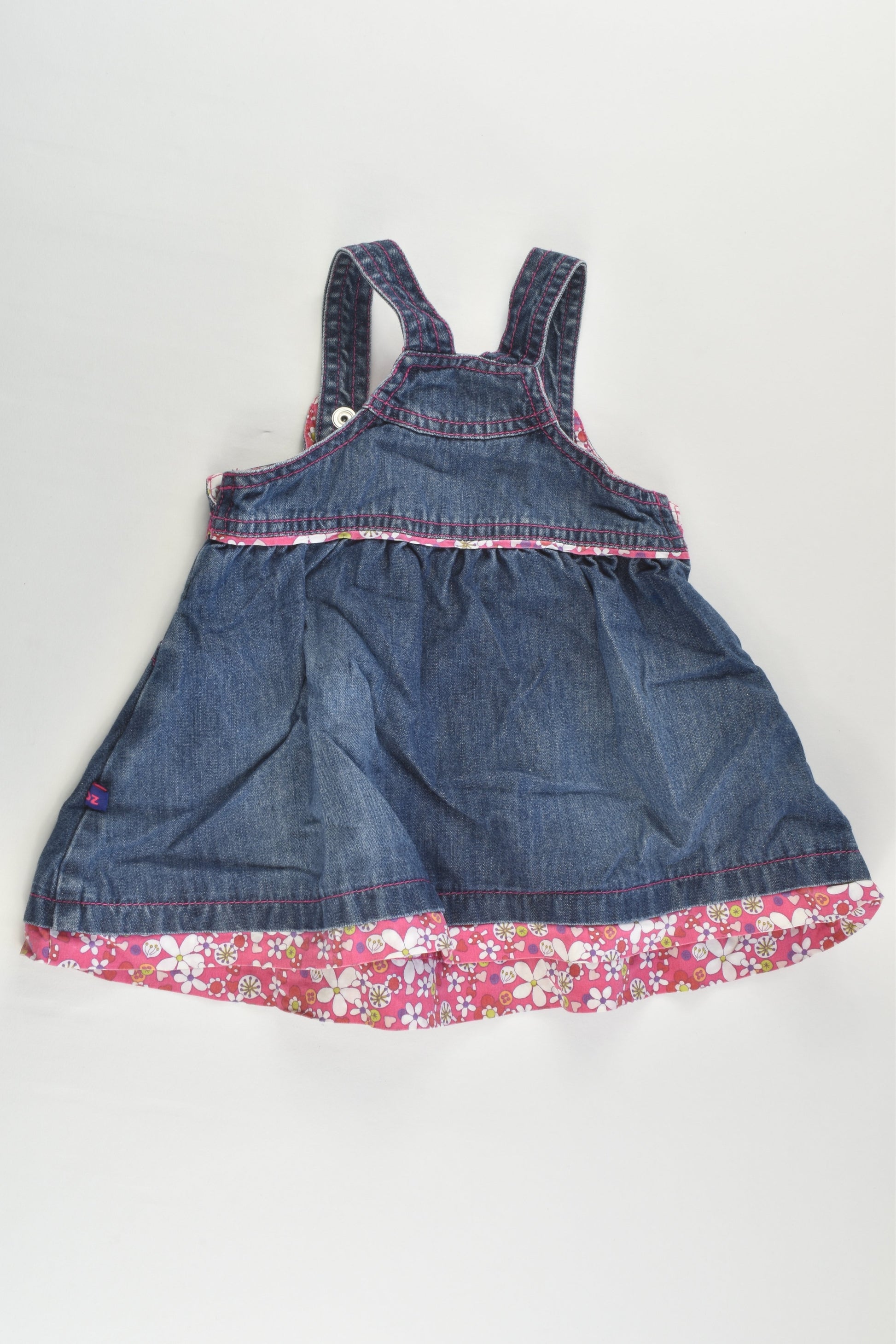 Bluezoo by Debenhams Size 00 (3-6 months, 68 cm) Denim Dress