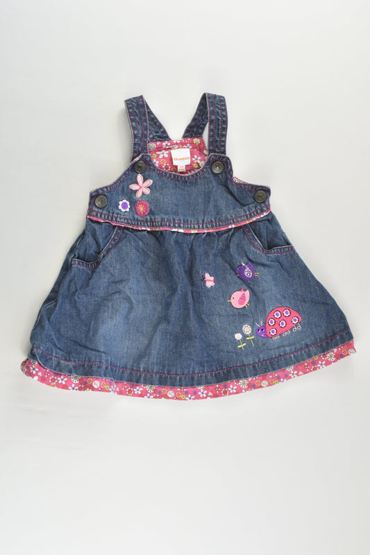 Bluezoo by Debenhams Size 00 (3-6 months, 68 cm) Denim Dress