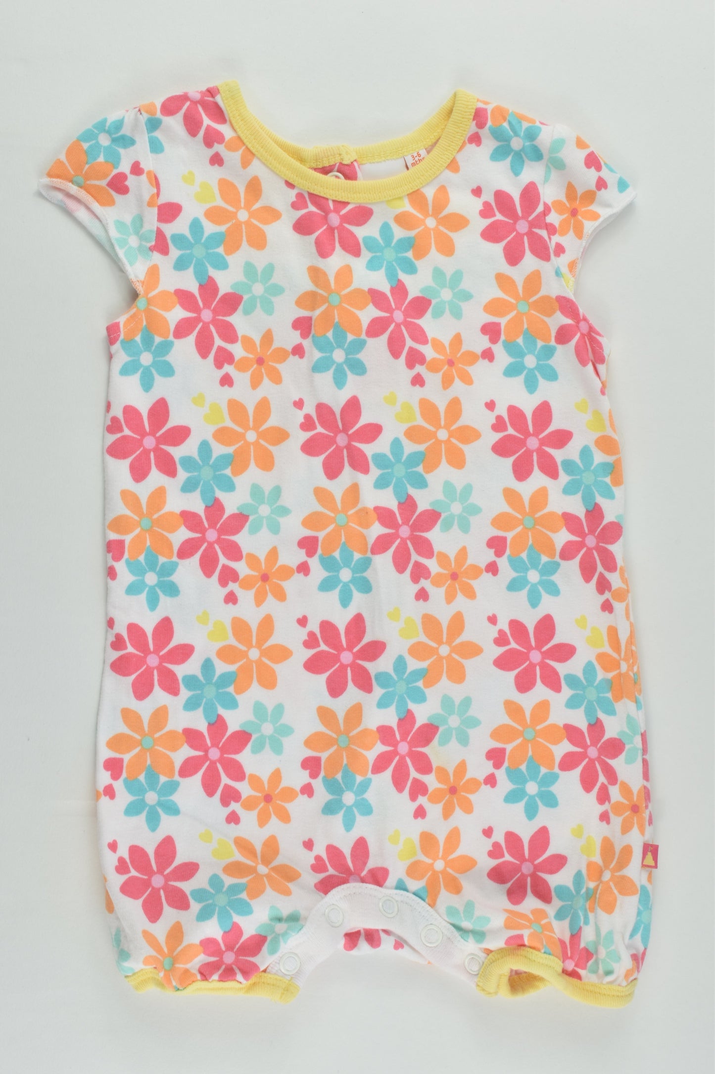 Bluezoo by Debenhams Size 00 (3-6 months) Floral Short Romper