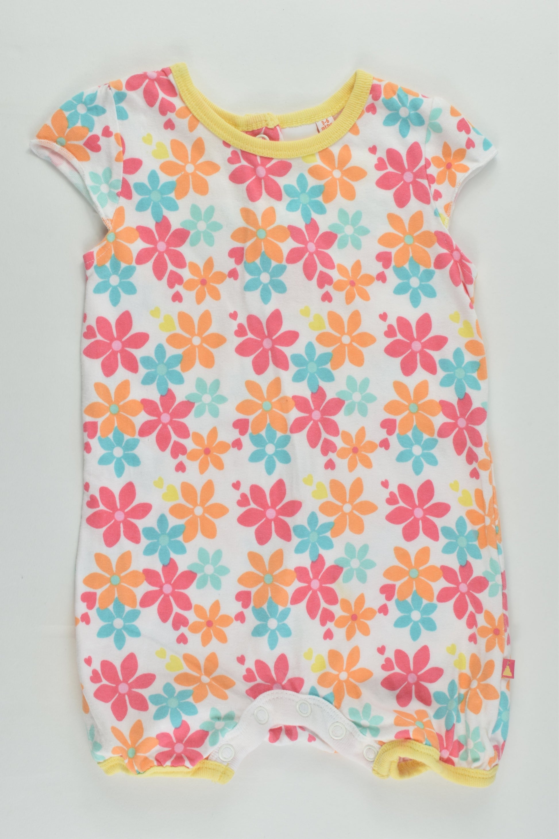 Bluezoo by Debenhams Size 00 (3-6 months) Floral Short Romper