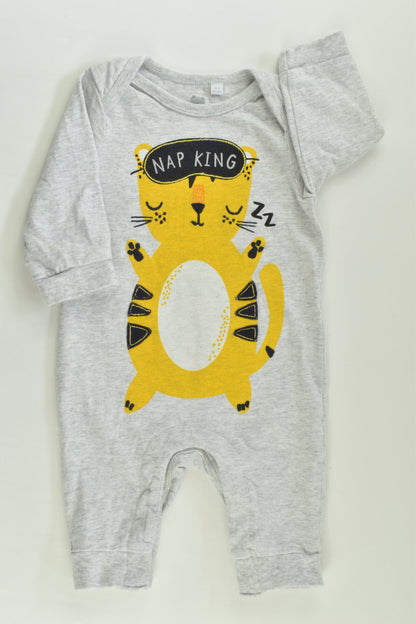 Bluezoo by Debenhams Size 000 (0-3 months, 62 cm) 'Nap King' Romper