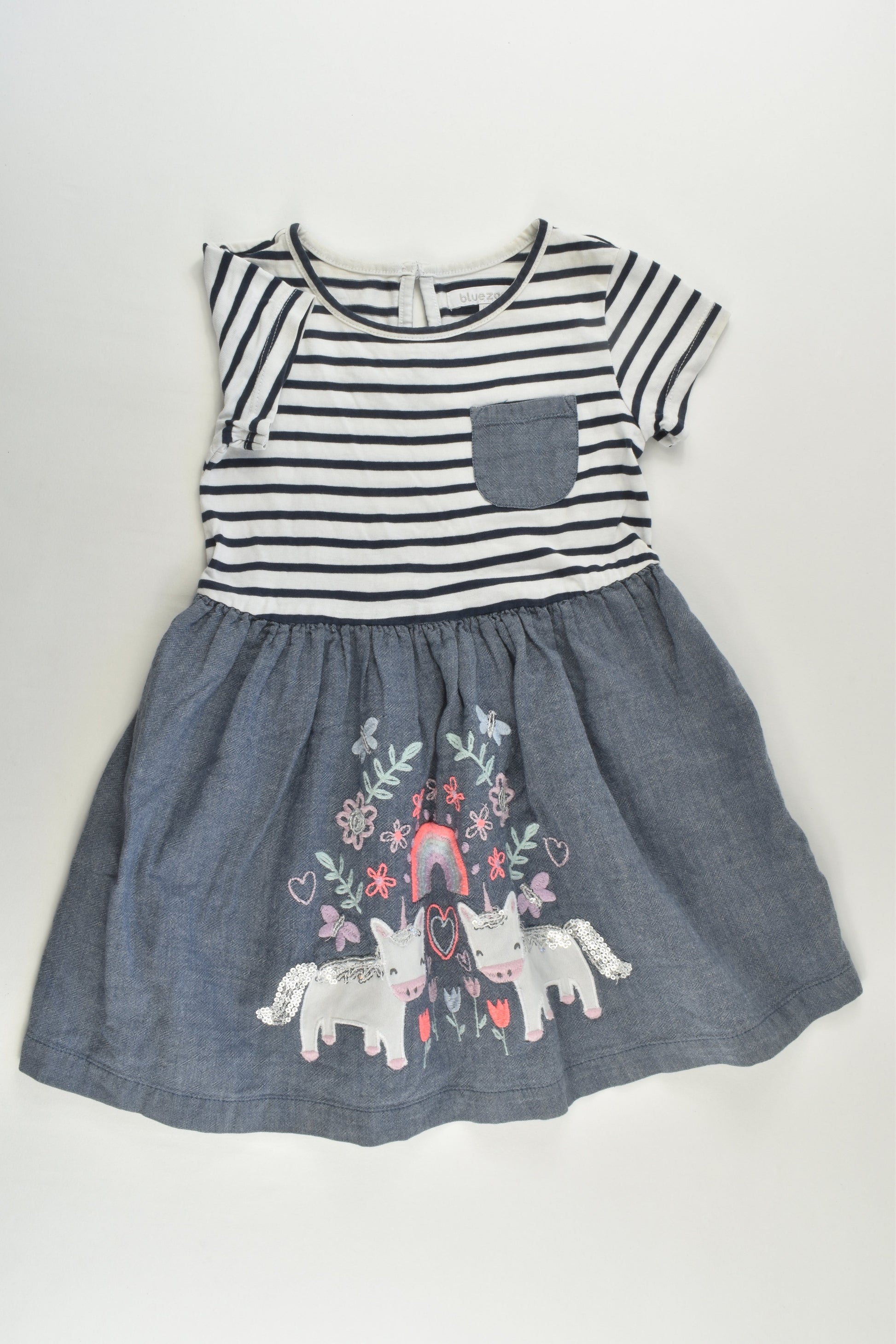 Bluezoo by Debenhams Size 2-3 Unicorn Dress