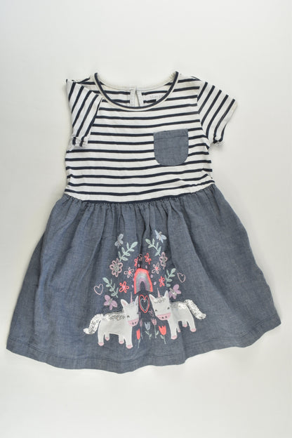 Bluezoo by Debenhams Size 2-3 Unicorn Dress