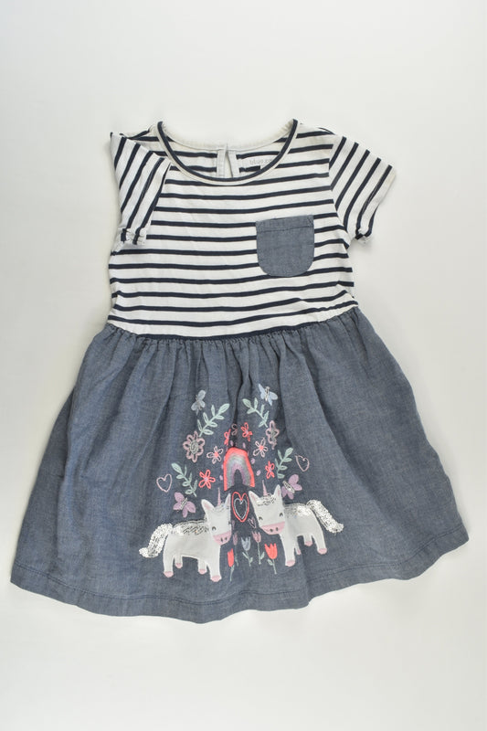 Bluezoo by Debenhams Size 2-3 Unicorn Dress