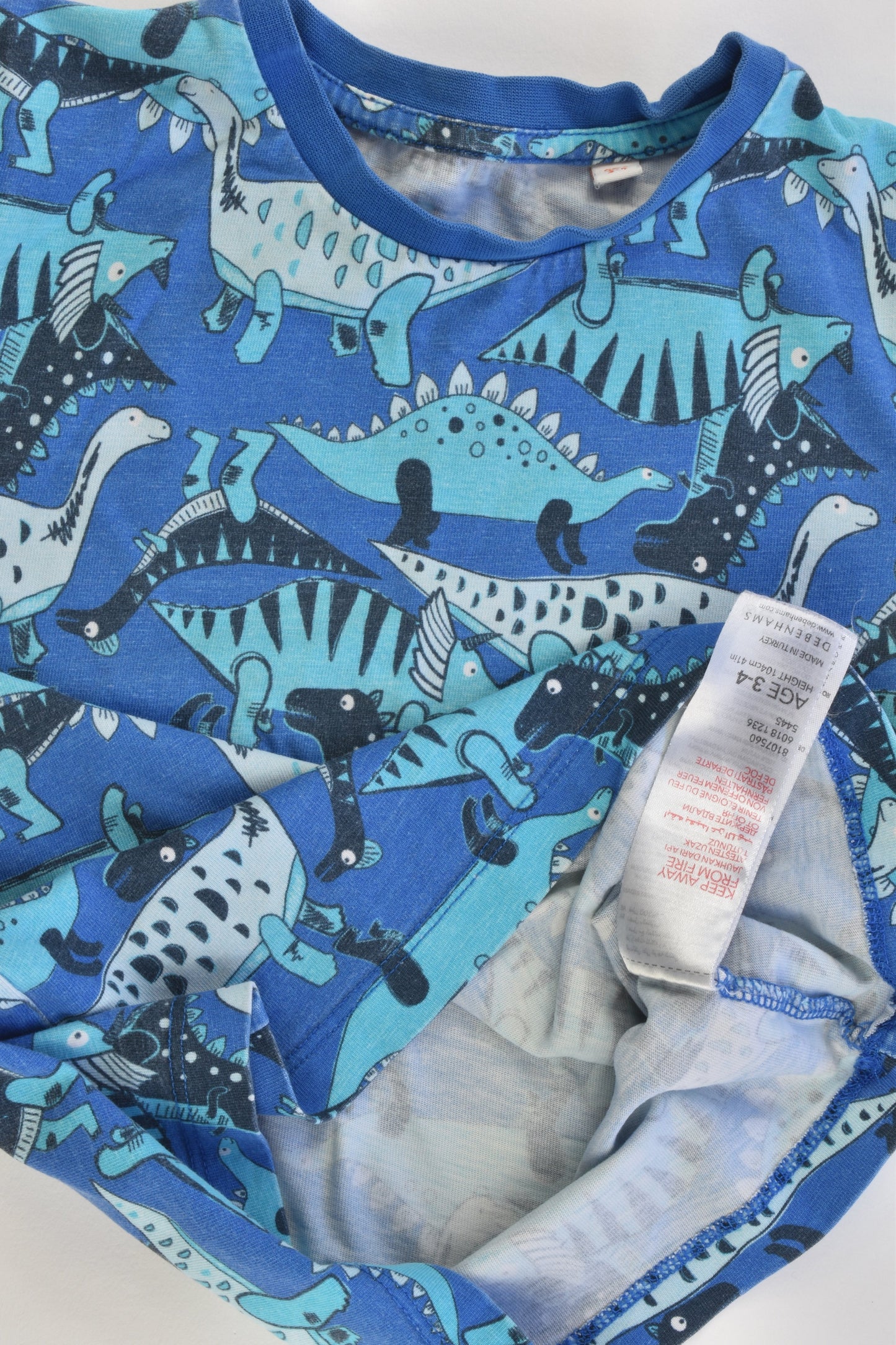 Bluezoo by Debenhams Size 3-4 (104 cm) Dinosaur Pj Set