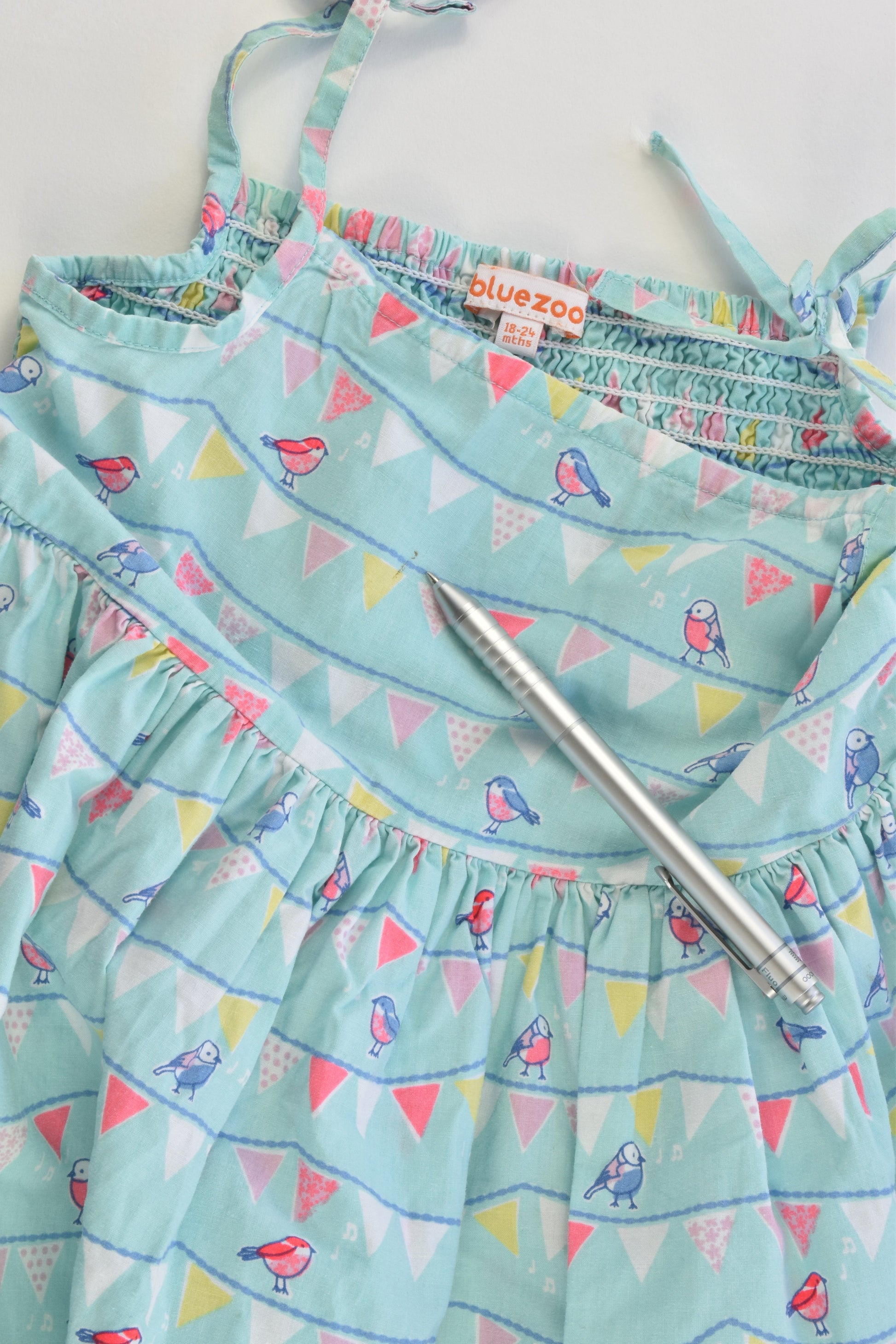 Bluezoo Size 2 (18-24 months, 92 cm) Birds Dress