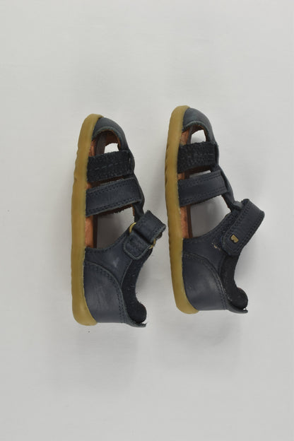 Bobux Size 21 Navy Leather Sandals