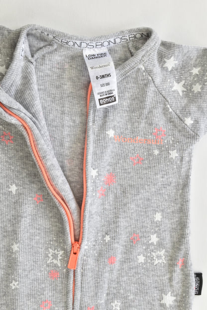 Bonds Size 0-3 months (000) Ribbed Stars Wondersuit