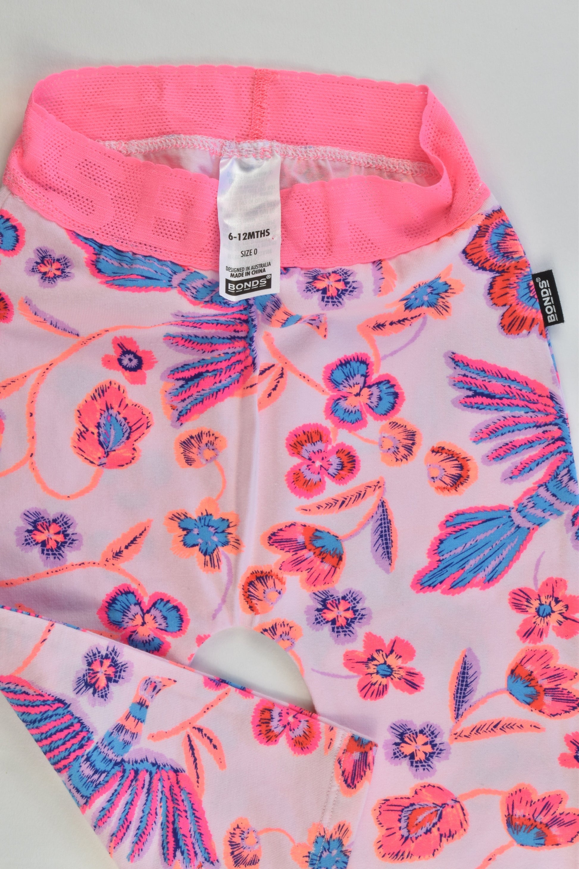 Bonds Size 0 (6-12 months) Floral Leggings