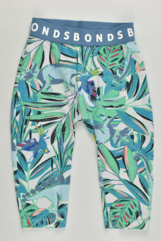 Bonds Size 00 (3-6 months) Dinosaurs and Parrots Leggings