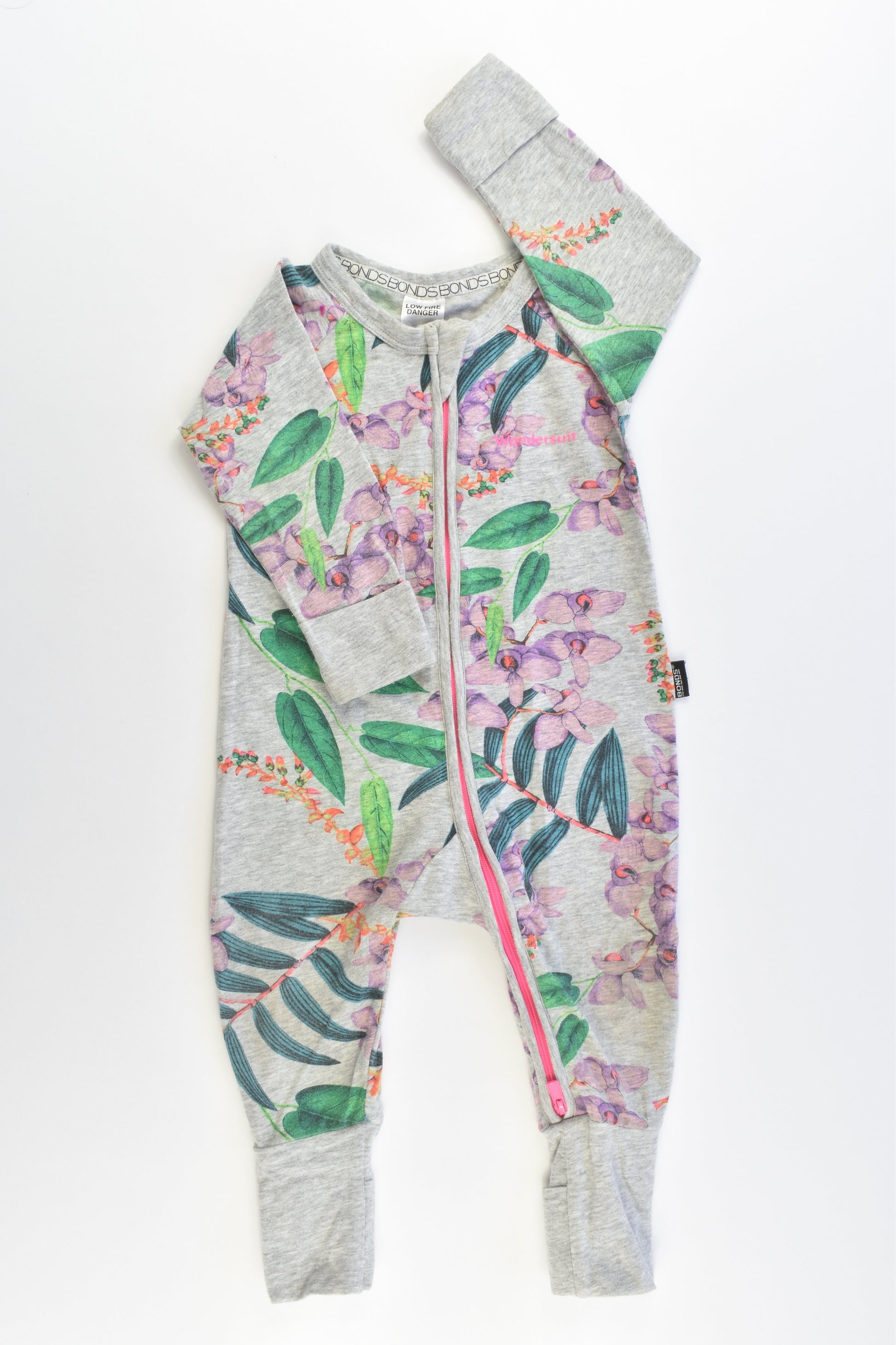 Bonds Size 00 (3-6 months) Floral Wondersuit