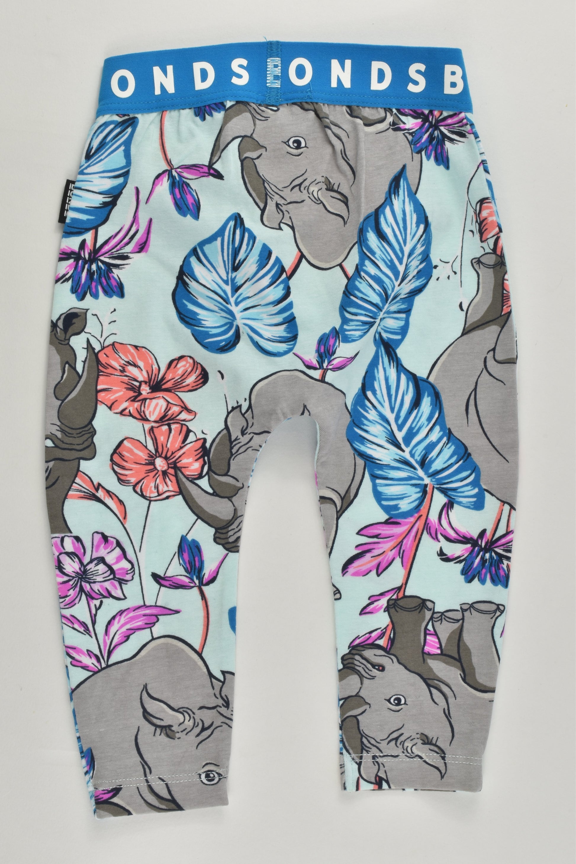 Bonds Size 00 (3-6 months) Rhinos Leggings