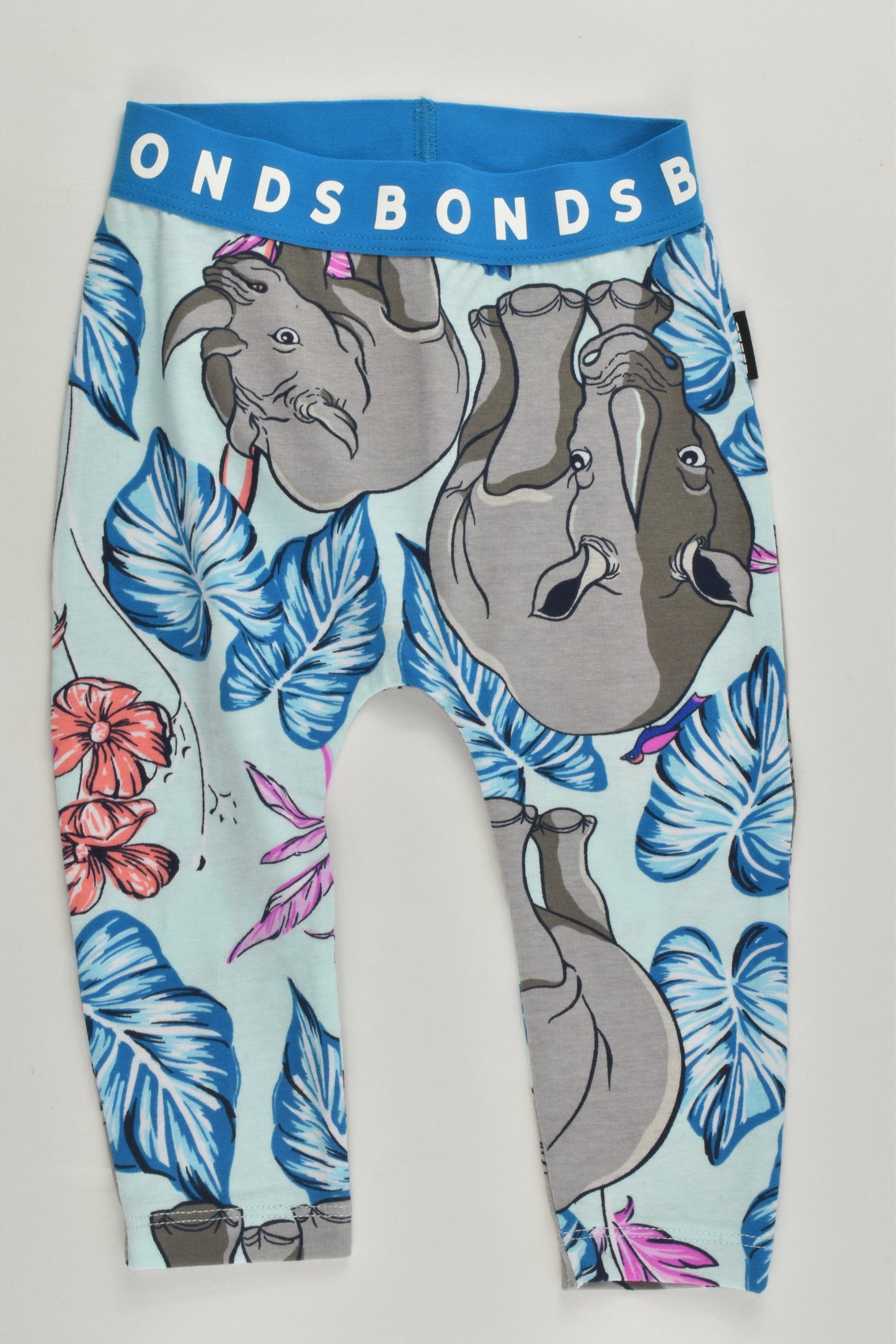 Bonds Size 00 (3-6 months) Rhinos Leggings