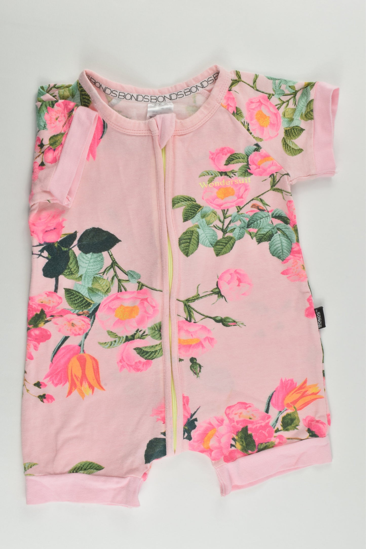 Bonds Size 00 (3-6 months) Roses Short Wondersuit