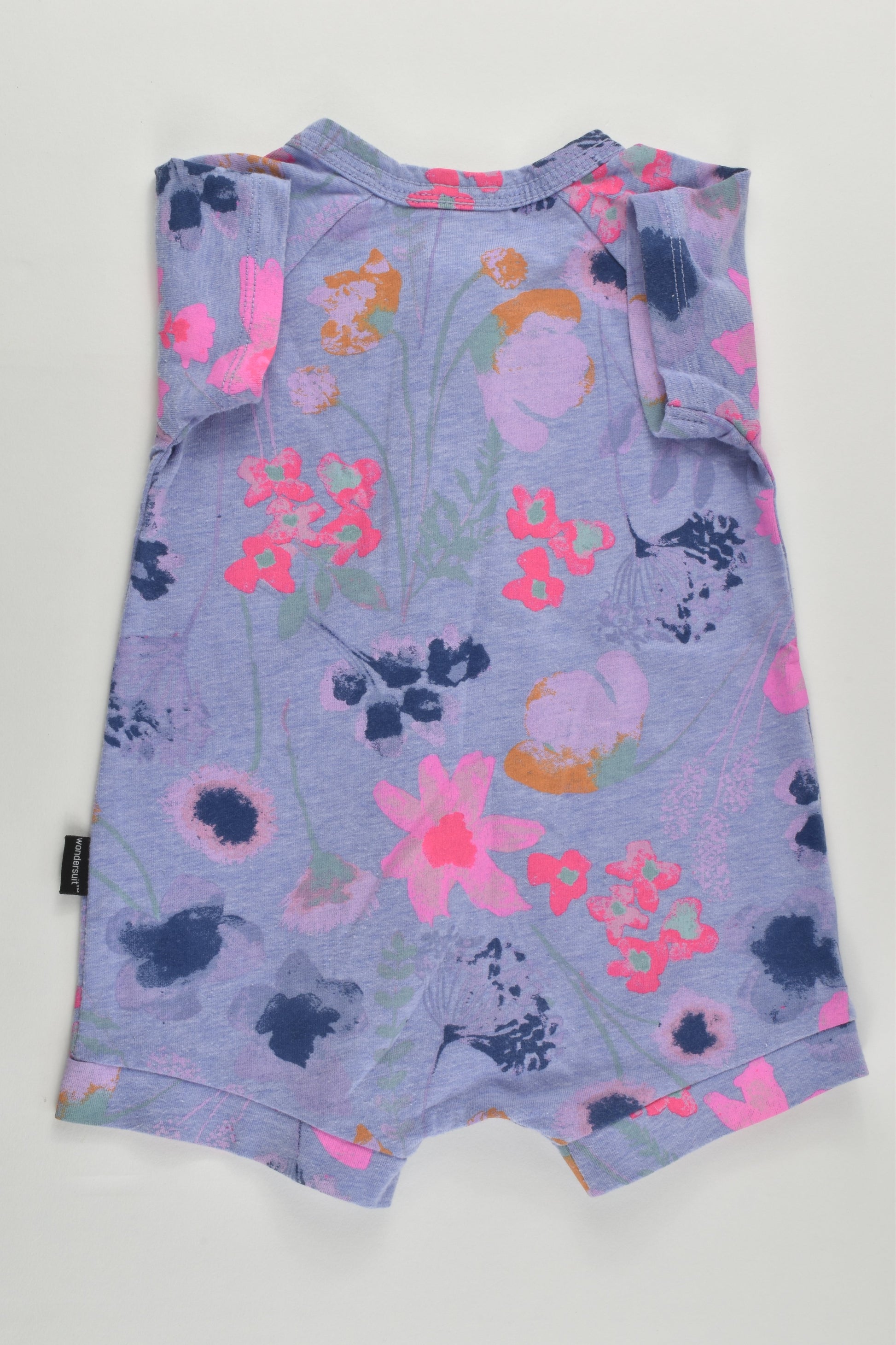 Bonds Size 00 (3-6 months) Short Floral Wondersuit