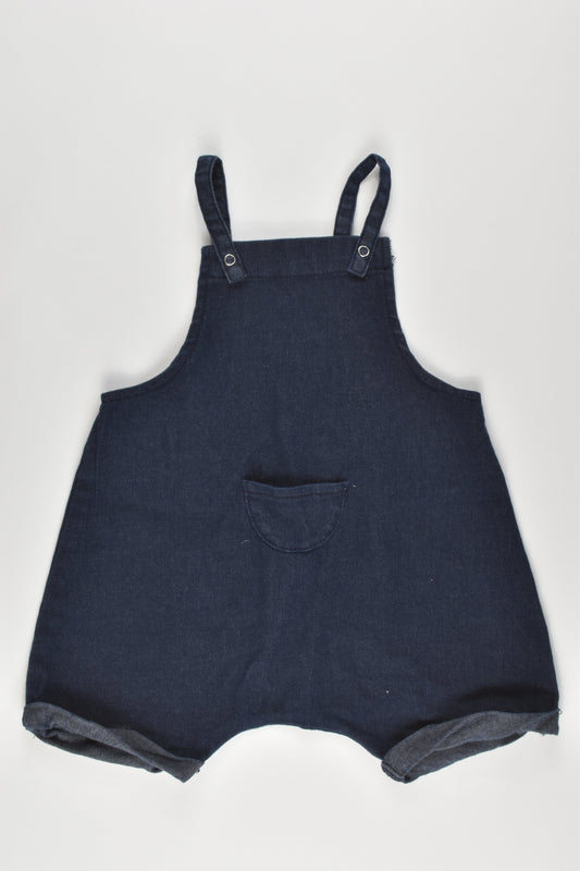 Bonds Size 00 (3-6 months) Soft Stretchy Denim Overall