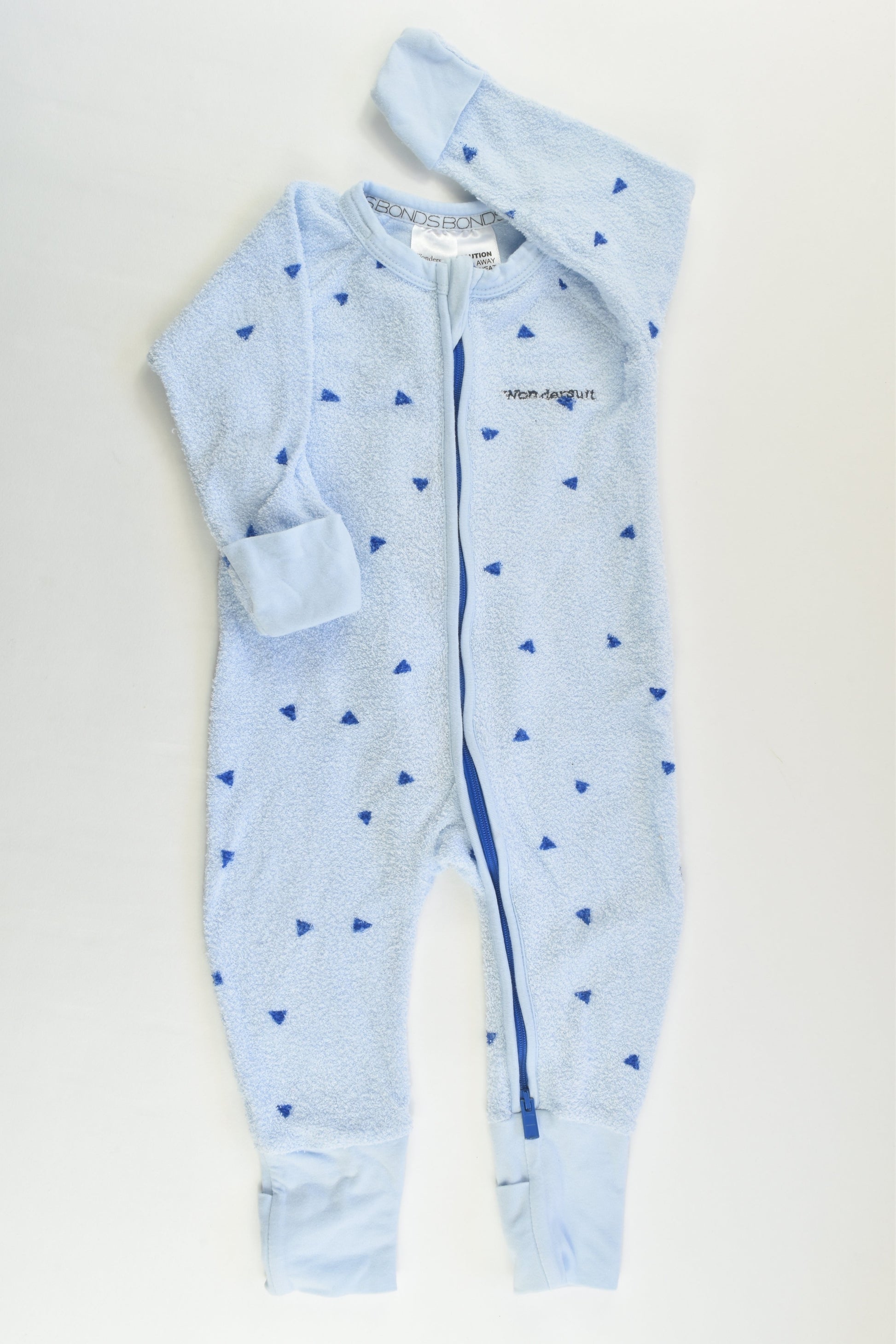 Bonds Size 00 (3-6 months) Triangles Terry Wondersuit