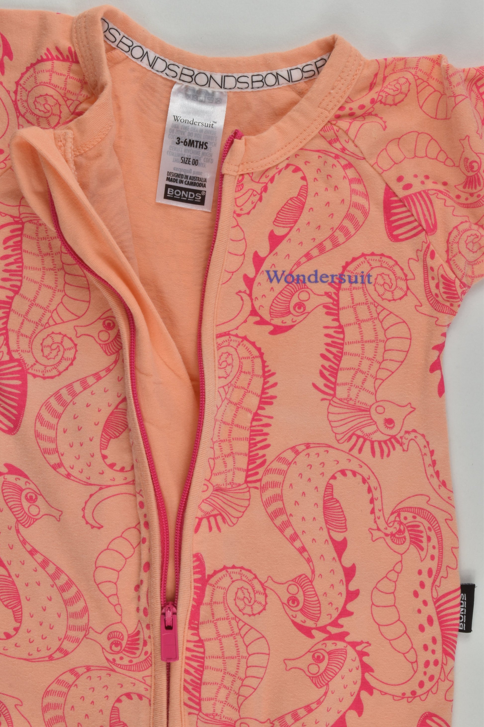 Bonds Size 00 Seahorses Wondersuit