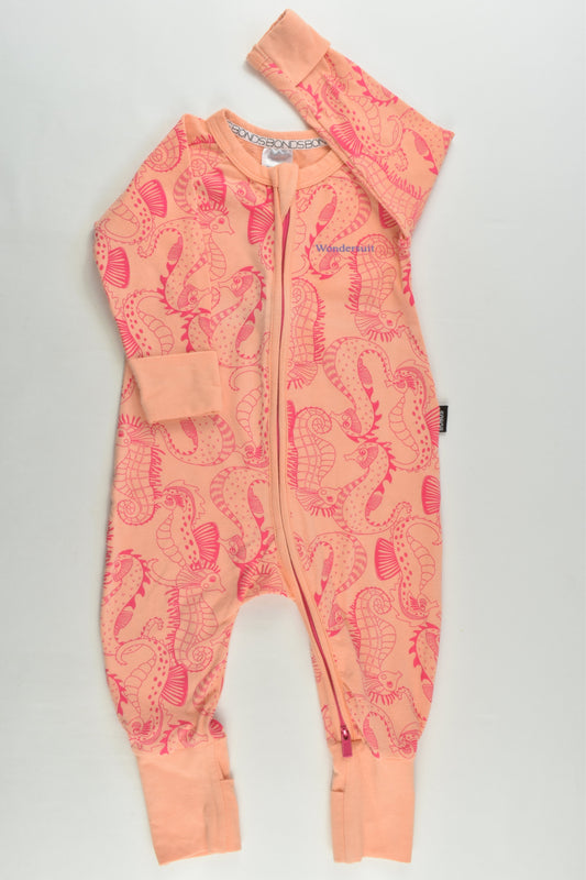 Bonds Size 00 Seahorses Wondersuit