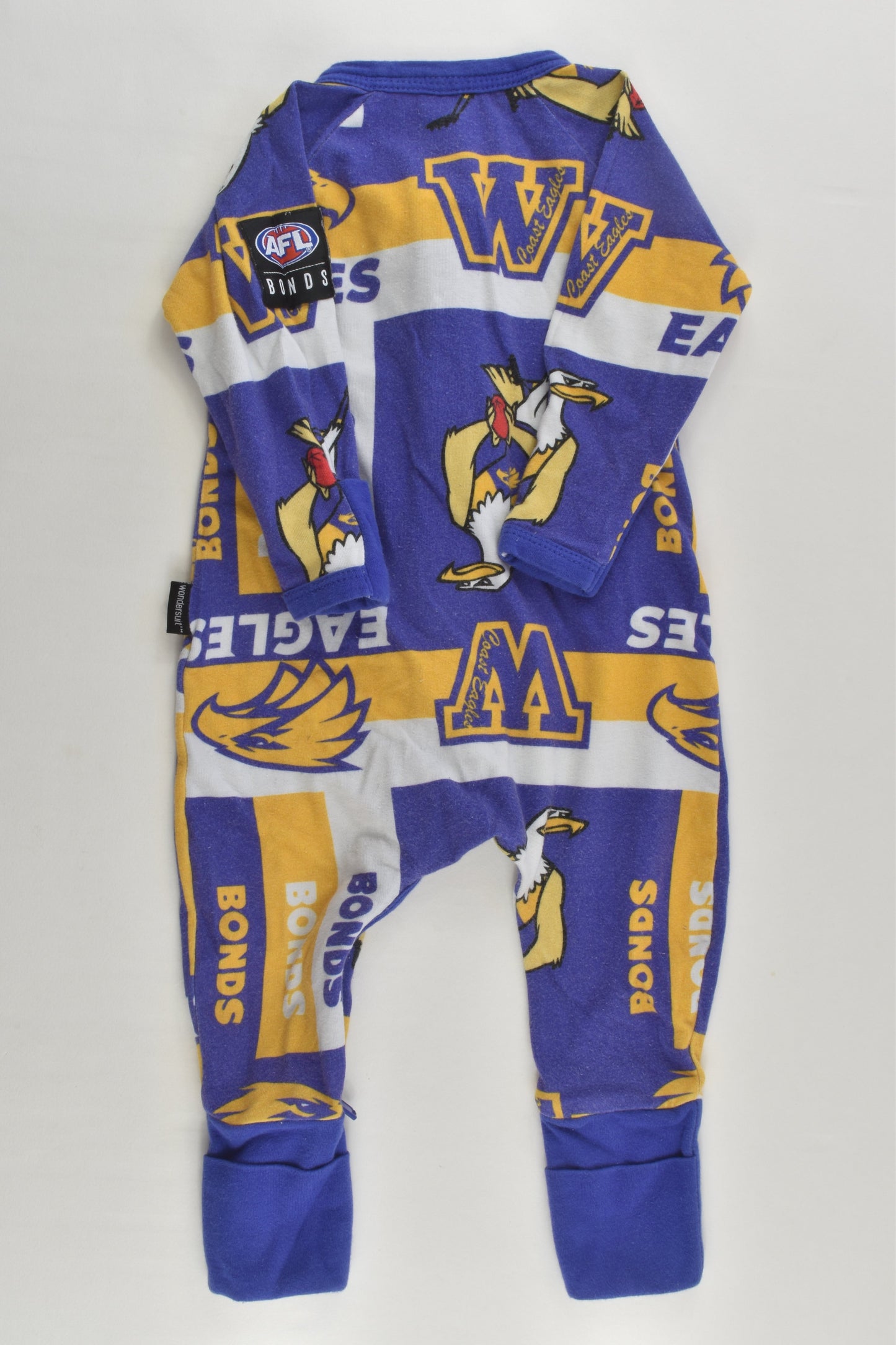 Bonds Size 000 (0-3 months) AFL Eagles Wondersuit