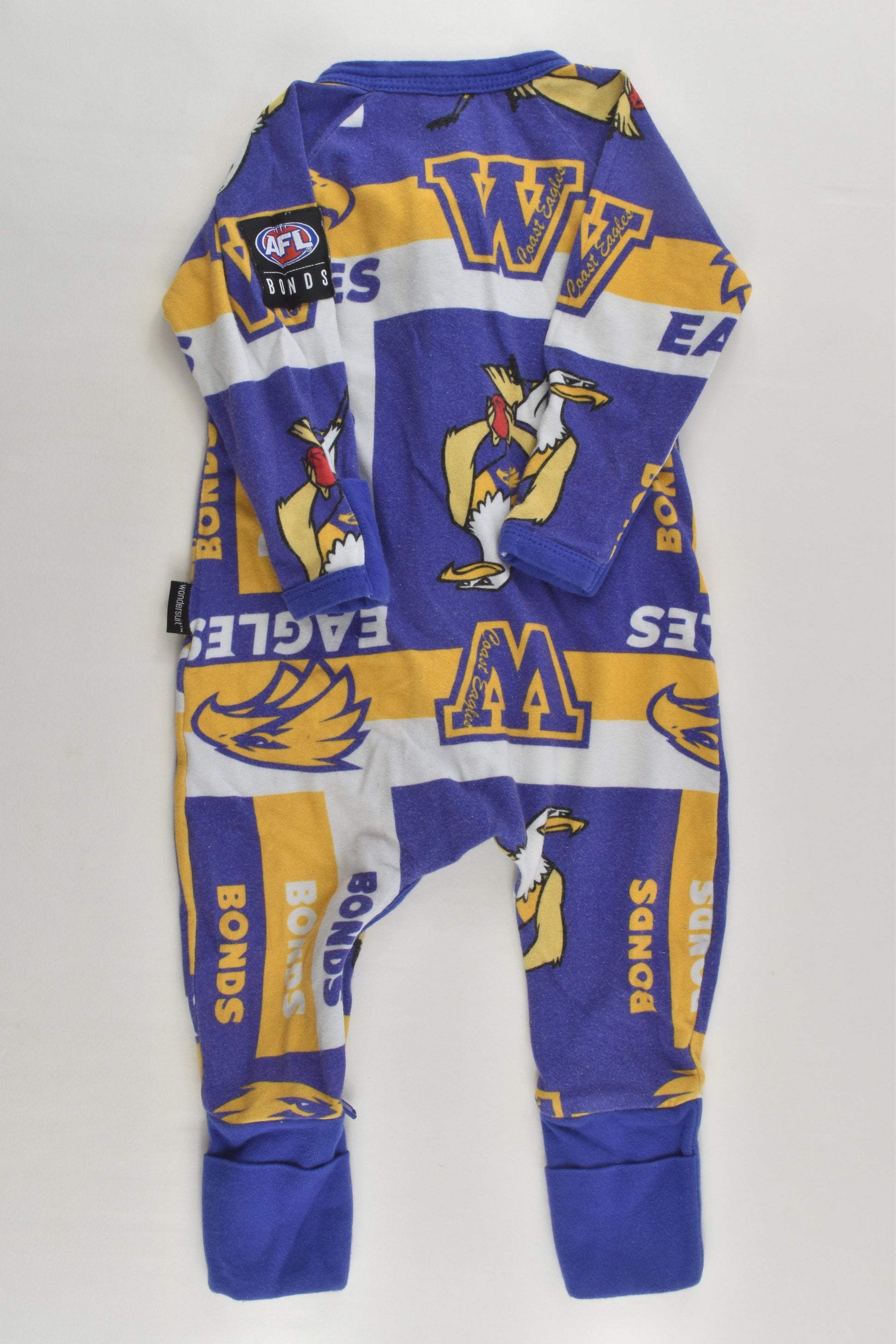 Bonds Size 000 (0-3 months) AFL Eagles Wondersuit