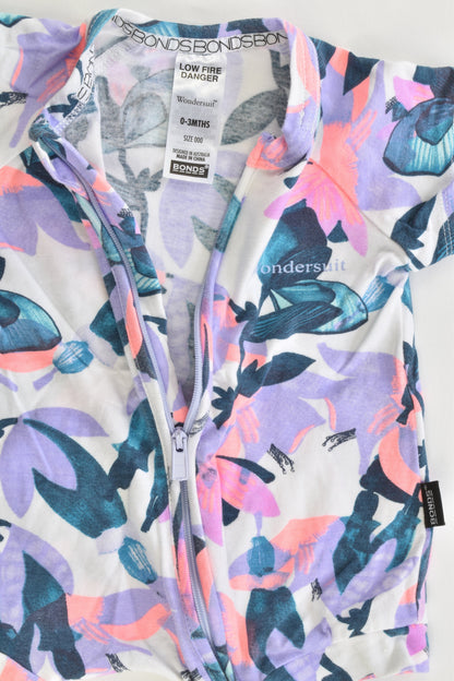 Bonds Size 000 (0-3 months) Floral Wondersuit