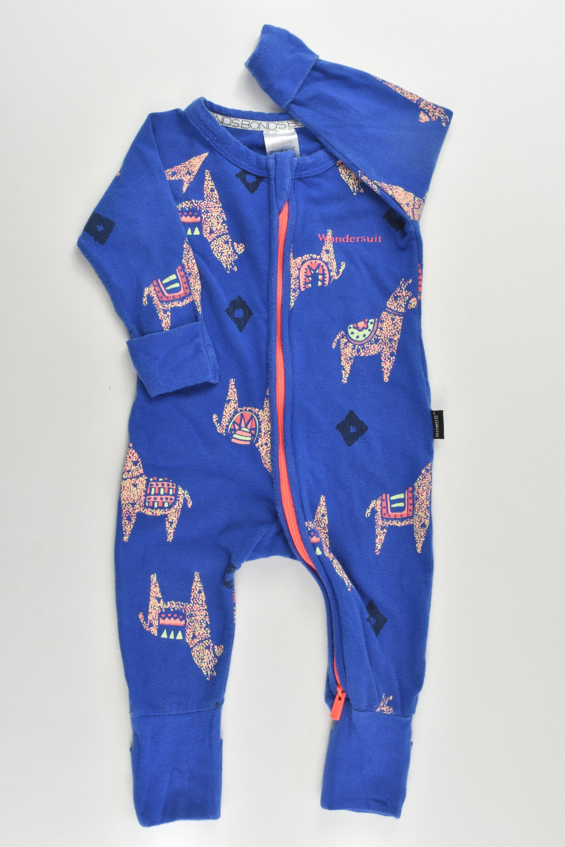 Bonds Size 000 (0-3 months) Llamas Wondersuit