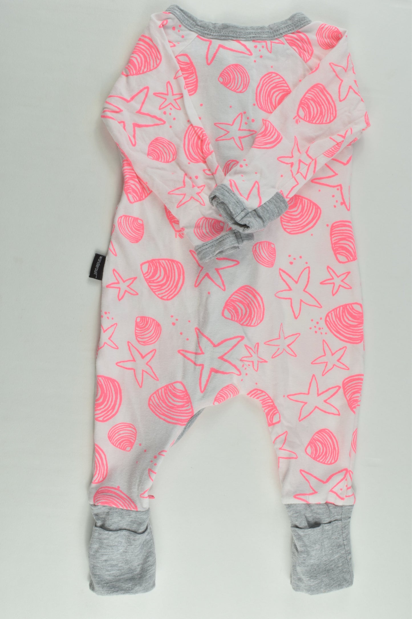 Bonds Size 000 (0-3 months) Shells and Starfish Wondersuit