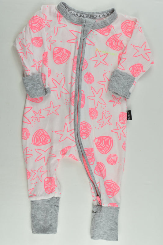 Bonds Size 000 (0-3 months) Shells and Starfish Wondersuit