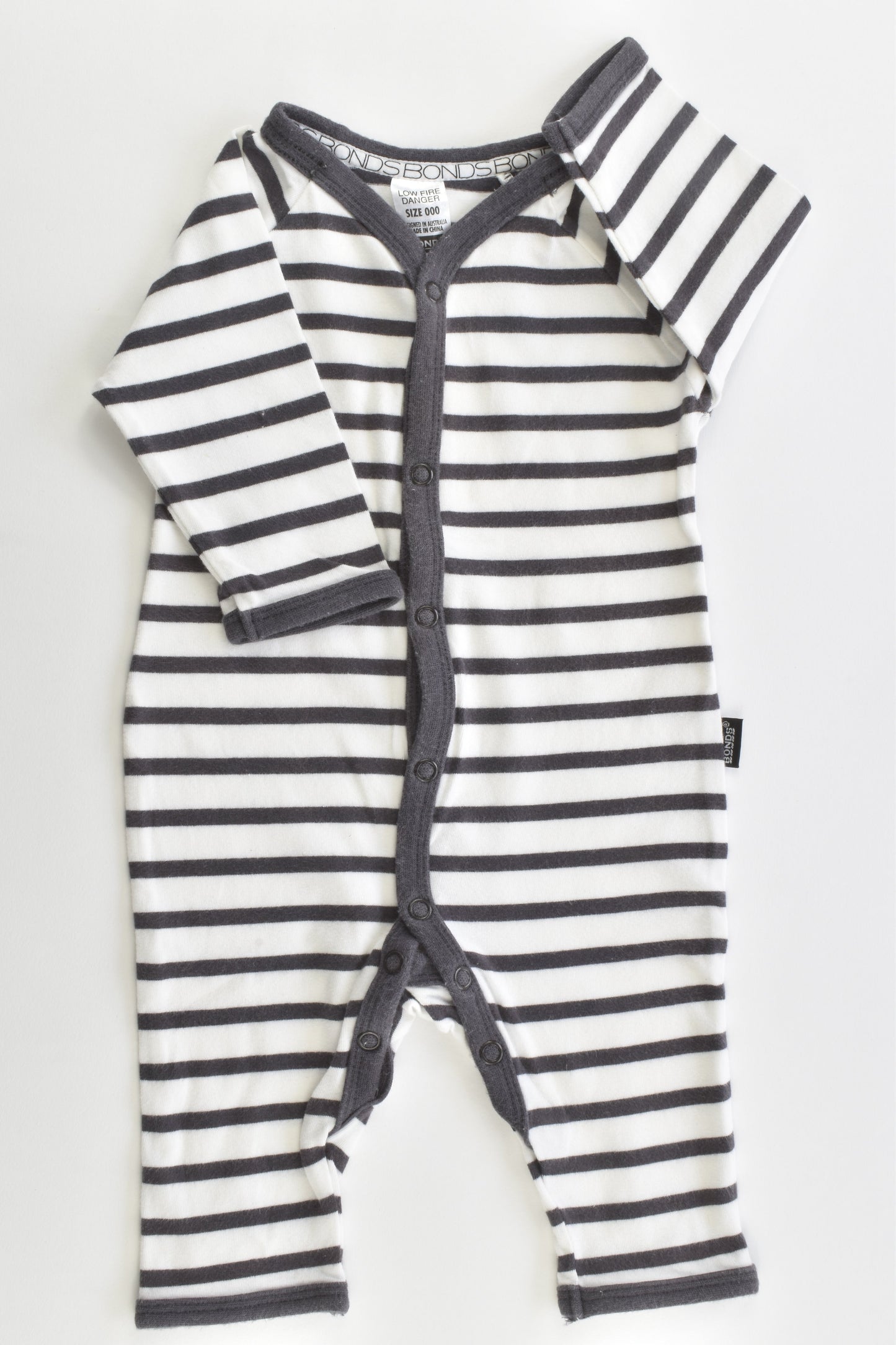 Bonds Size 000 (0-3 months) Striped Romper
