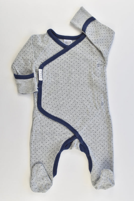 Bonds Size 000 Dots Footed Romper