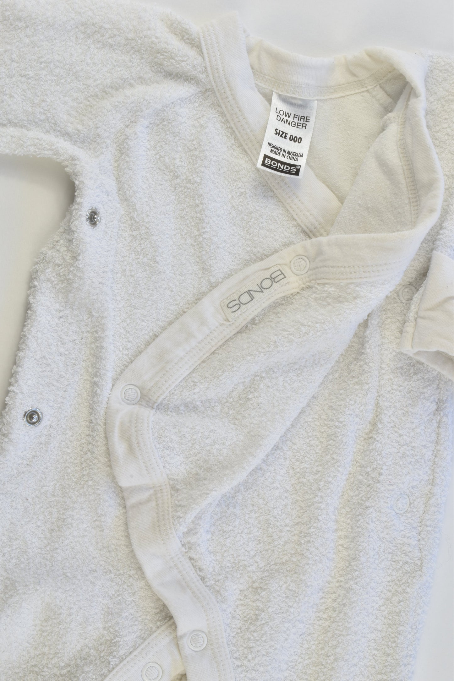 Bonds Size 000 Footed Terry Romper