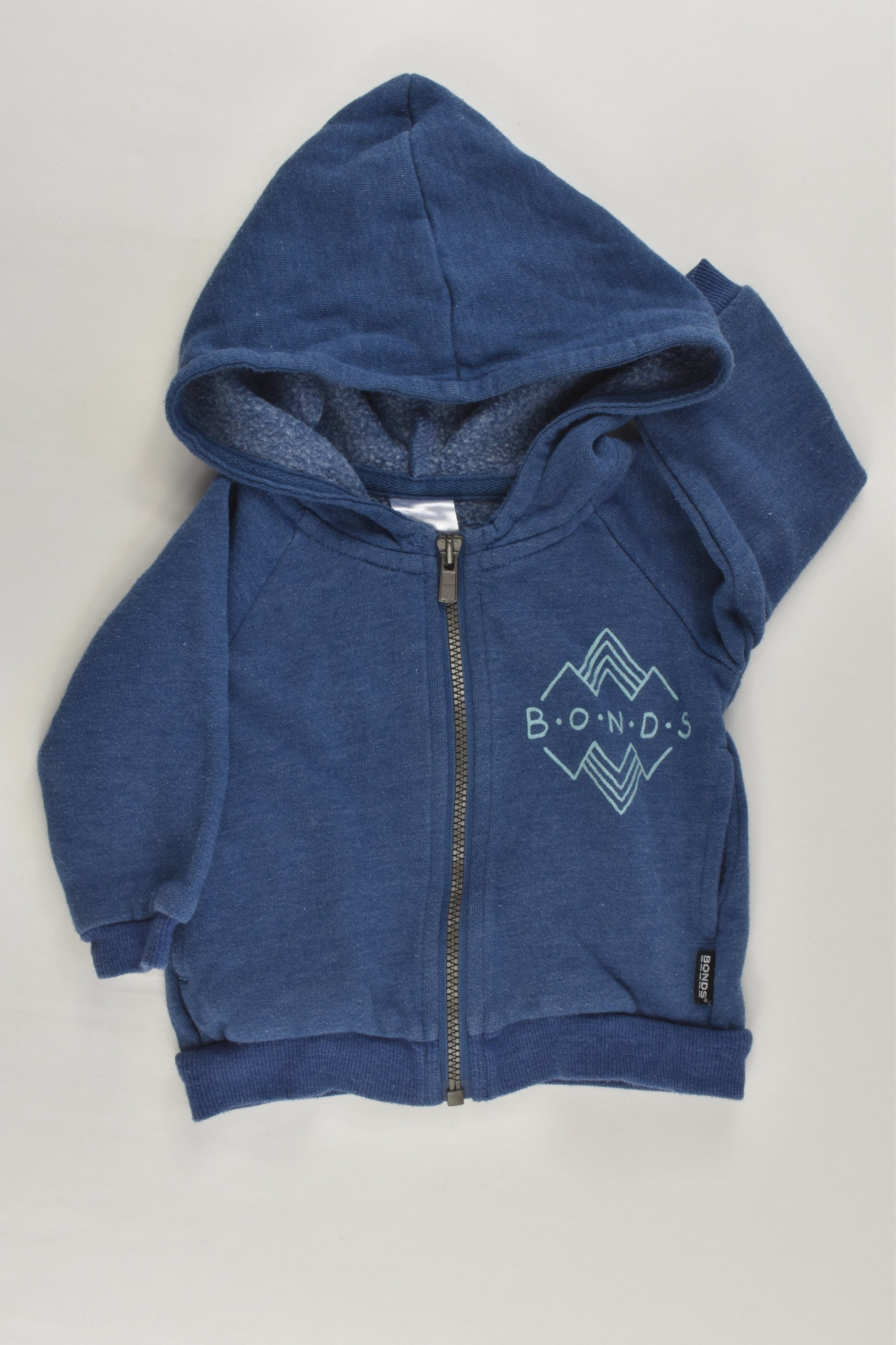 Bonds Size 000 Hooded Zip Jumper