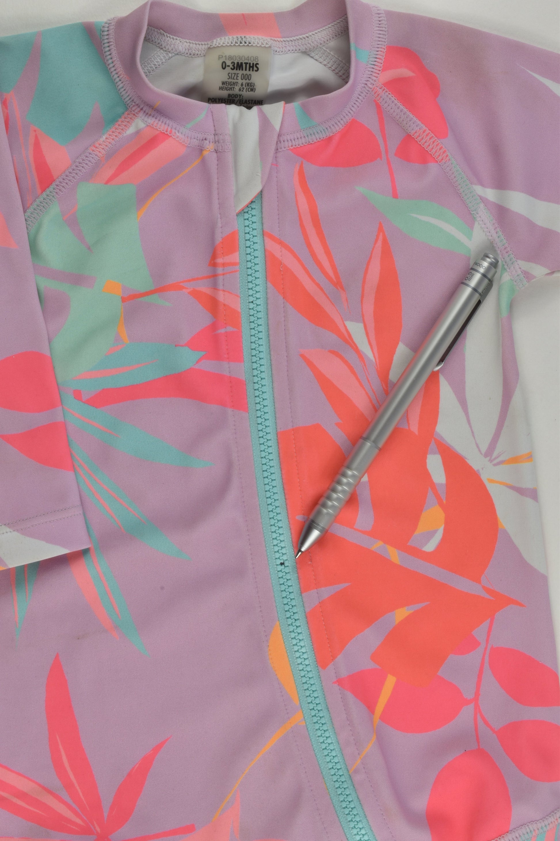 Bonds Size 000 Leaves Rashie Swimsuit