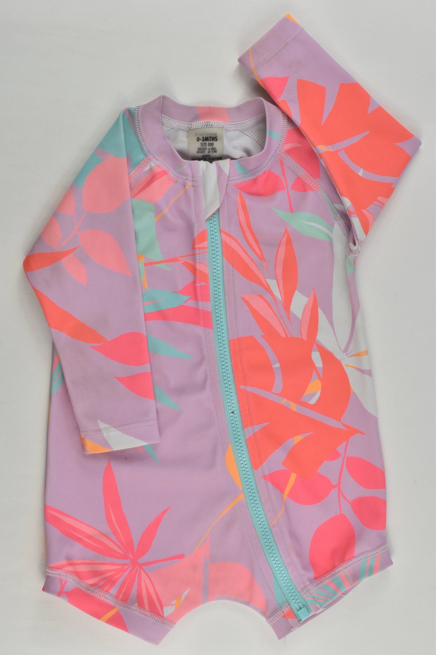Bonds Size 000 Leaves Rashie Swimsuit