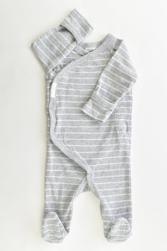 Bonds Size 000 Striped Footed Romper