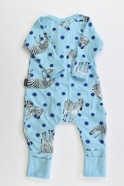 Bonds Size 0000 (Newborn) Zebra Wondersuit