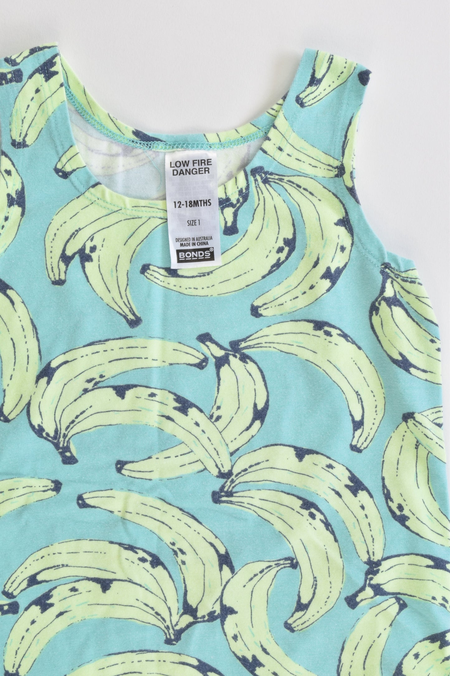Bonds Size 1 (12-18 months) Bananas Chesty Short Romper