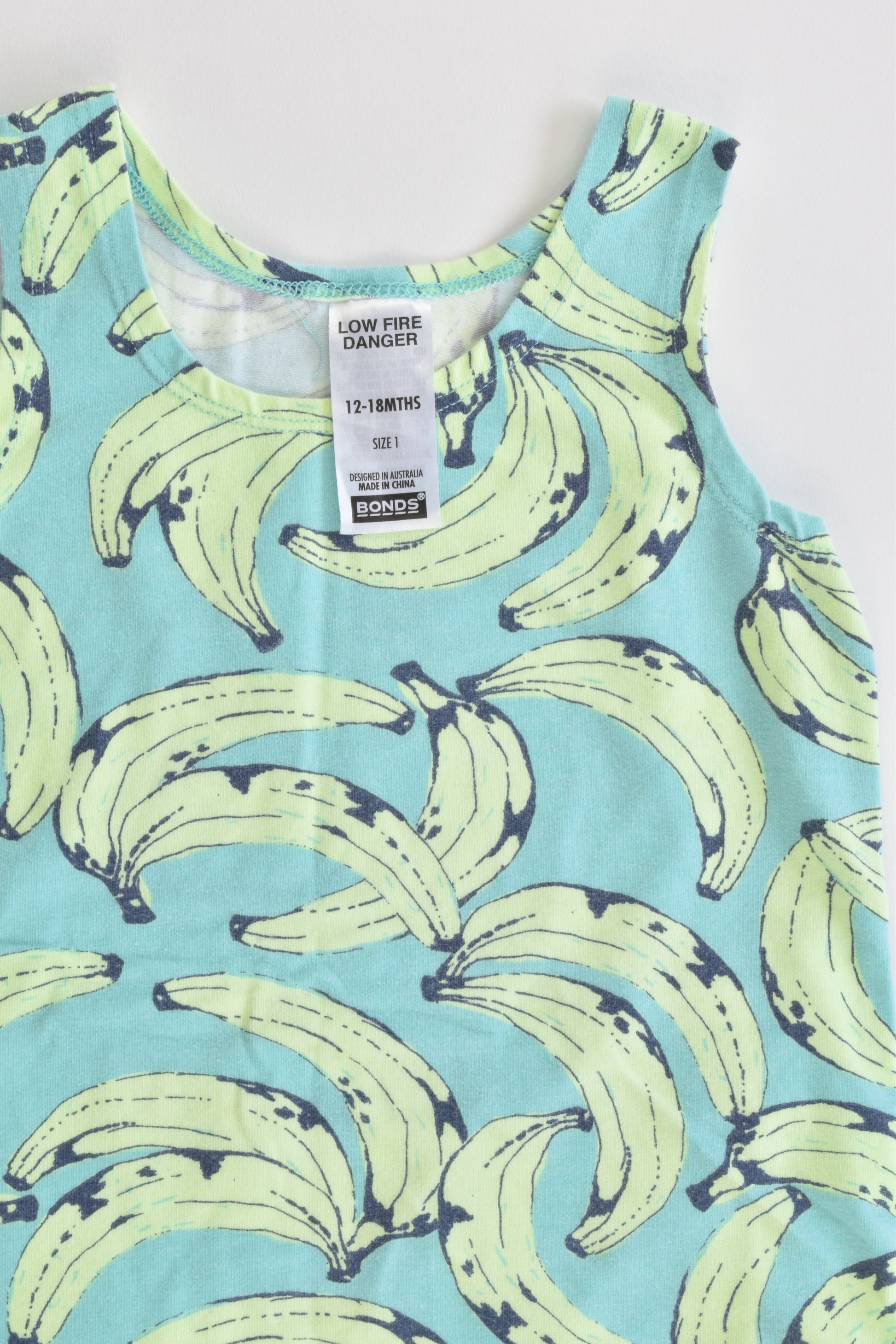 Bonds Size 1 (12-18 months) Bananas Chesty Short Romper