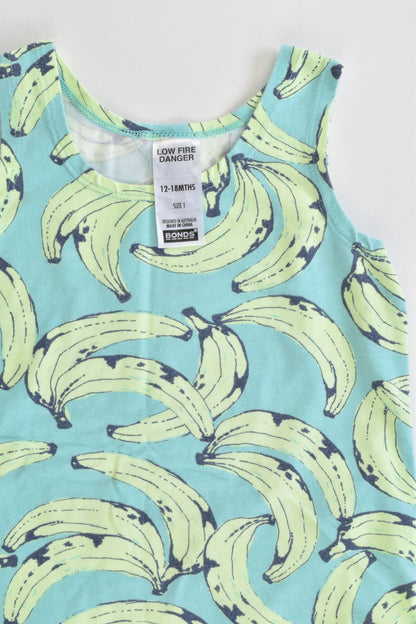 Bonds Size 1 (12-18 months) Bananas Chesty Short Romper