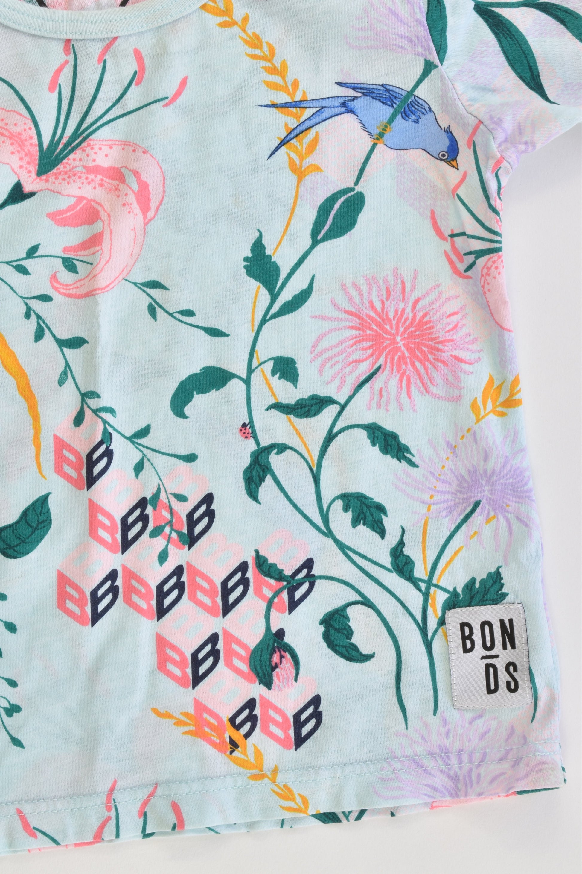 Bonds Size 1 (12-18 months) Floral T-shirt