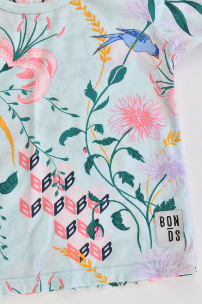 Bonds Size 1 (12-18 months) Floral T-shirt