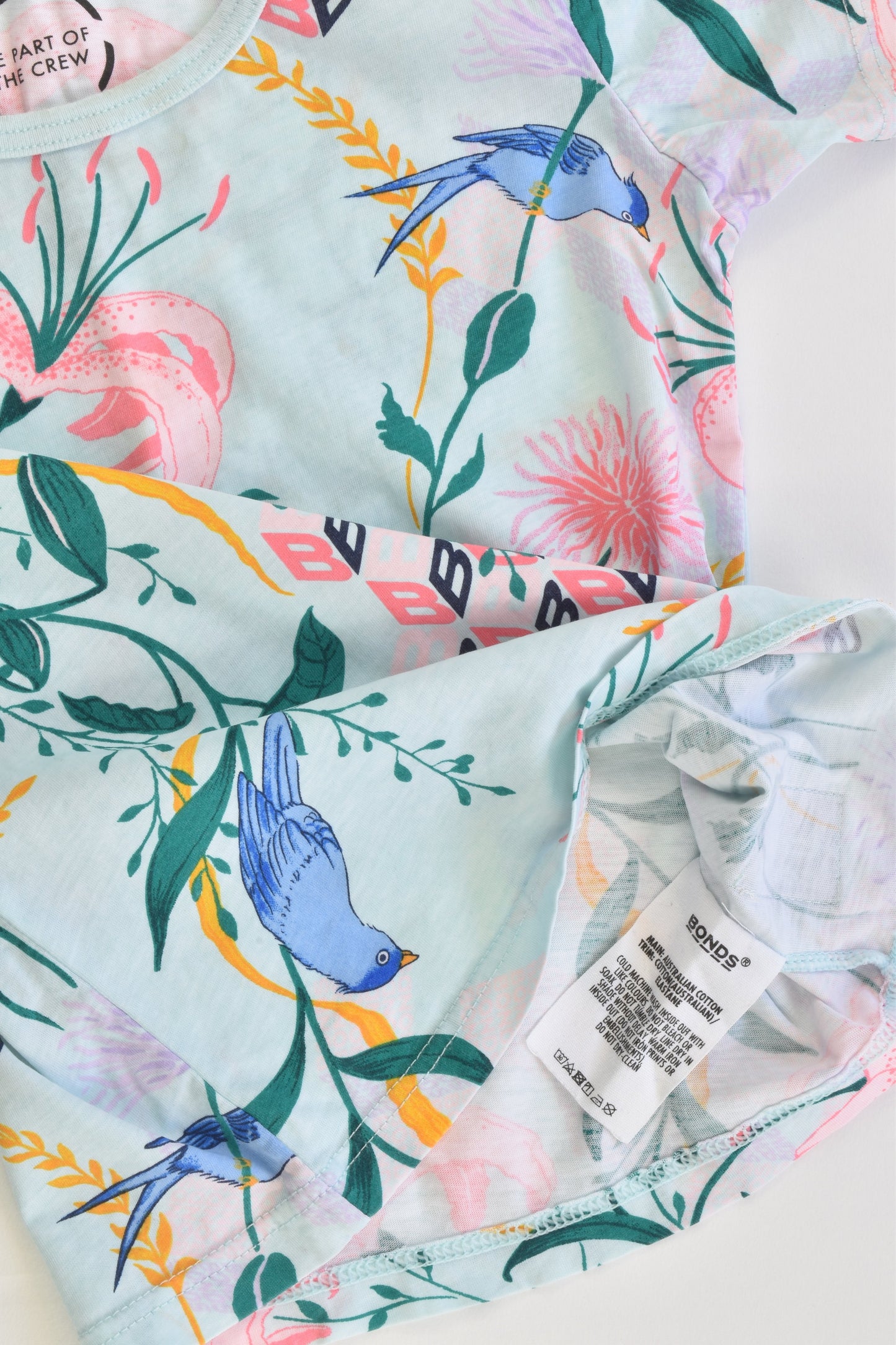 Bonds Size 1 (12-18 months) Floral T-shirt