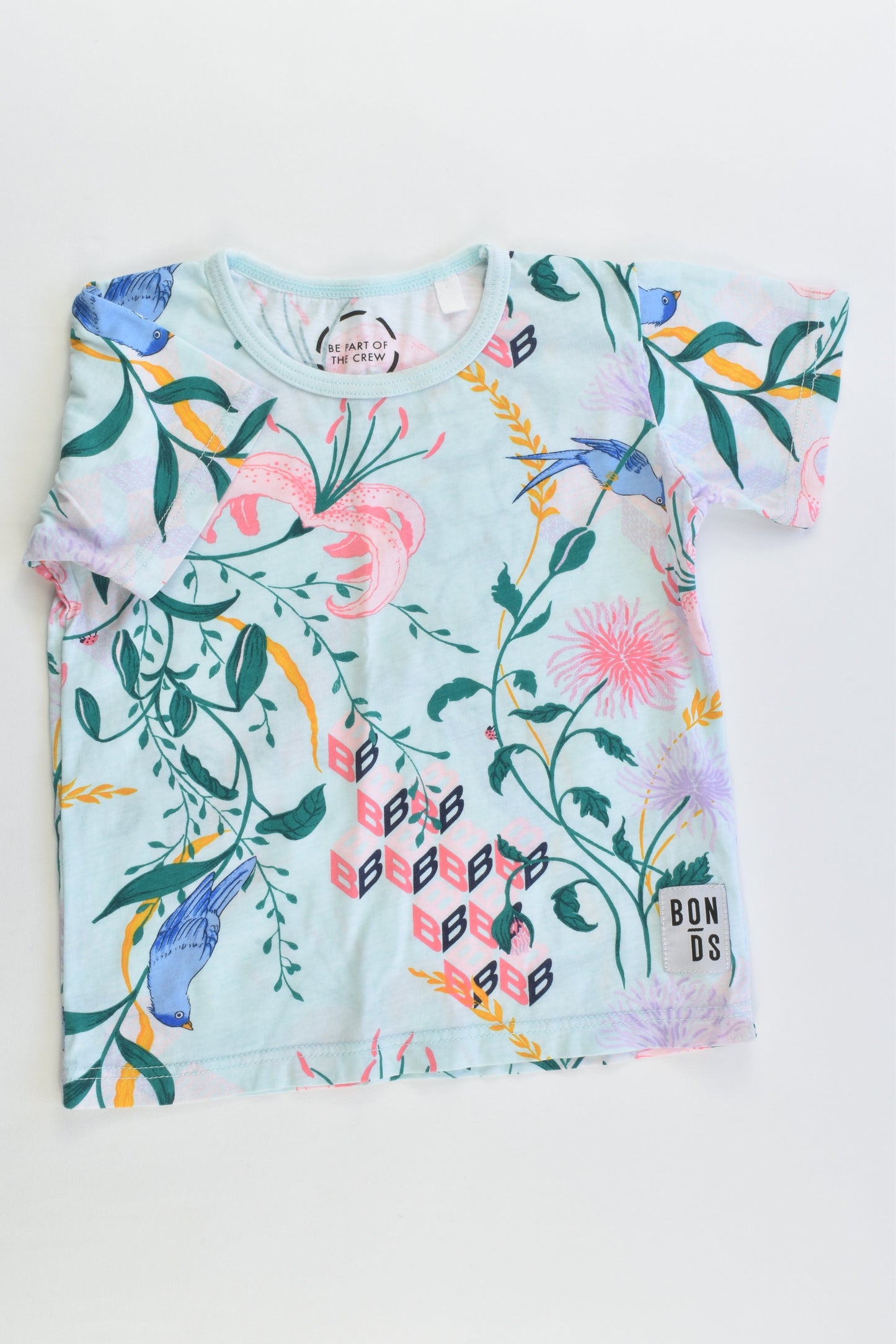 Bonds Size 1 (12-18 months) Floral T-shirt
