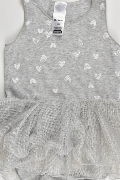 Bonds Size 1 Bodysuit with Tulle