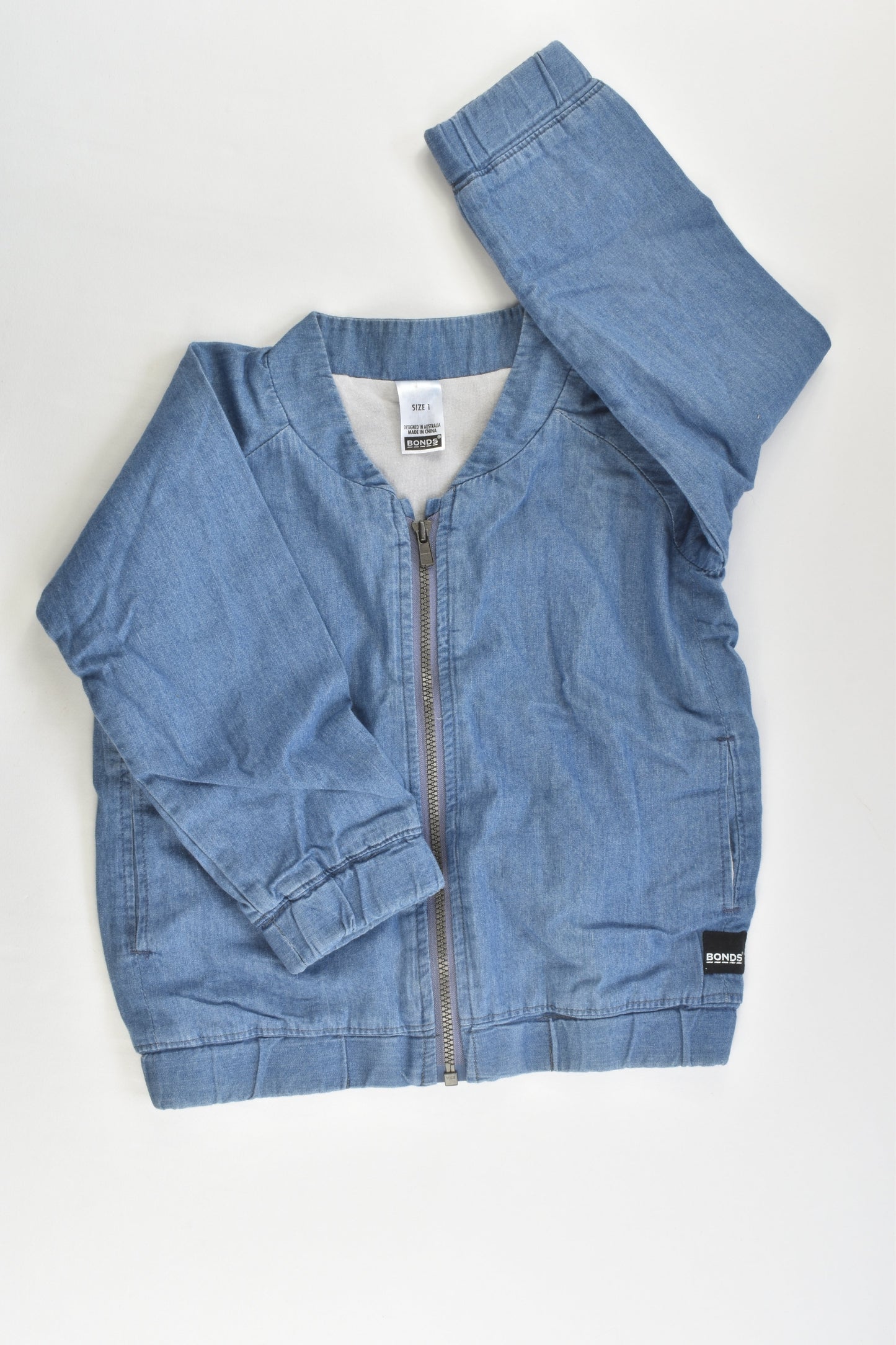 Bonds Size 1 Lined Lightweight Denim Jacket